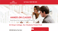 Desktop Screenshot of kingscollegecharlotte.edu